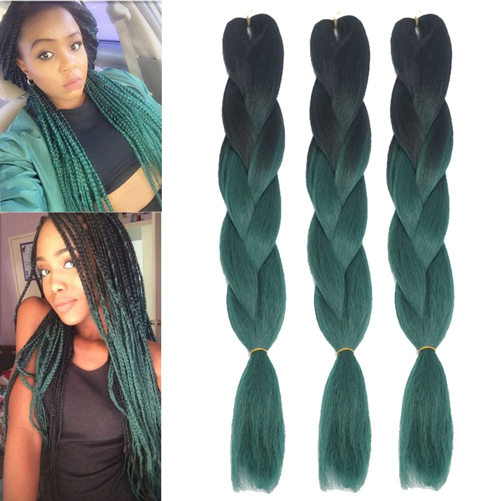 Amazoncom MSHAIR Ombre Jumbo Braiding Hair Extension Synthetic
