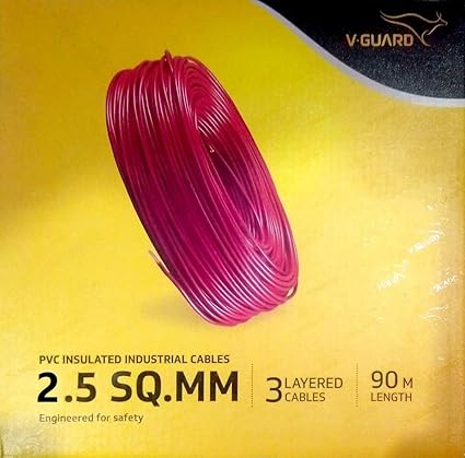 V-Guard 2.5 Sq.mm 90 Mt House Wire, Black