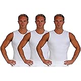 Insta SlimISPRO Slimming Crew-Neck Sleeveless Top Shapewear Compression Shirt for Men - (Pack of 3)