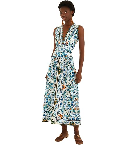 FARM Rio Women's Cocktail Halter Maxi Dress, Cocktail Off-White, XS : Clothing, Shoes & Jewelry