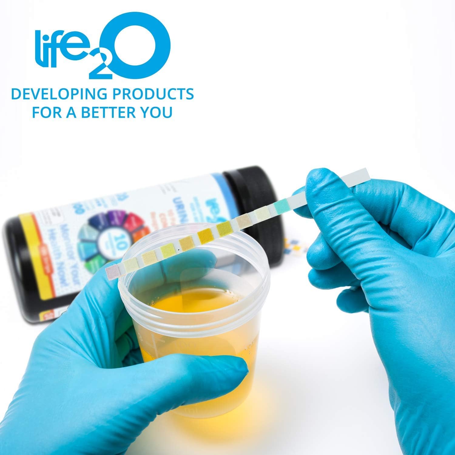 Complete 10-in-1 Urine Test Strips 100ct | Urinalysis Dip-Stick Testing Kit | Ketone, pH, Blood, UTI, Protein | Keto & Alkaline Diet, Ketosis, Kidney Infection & Liver Function | Free e-Book Included: Health & Personal Care
