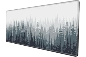 BBSUJANE Large Mouse Pad 48x24 Desk Pad Giant XXXL Desk Mat Gaming Mousepad Forest Mountains Mouse Mat Jumbo Huge Oversized Computer Mat for Wireless Desktop Work
