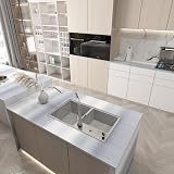TOTIO 16x118 Inch Self-Adhesive Silver Wallpaper, Waterproof & Oil Proof view 5
