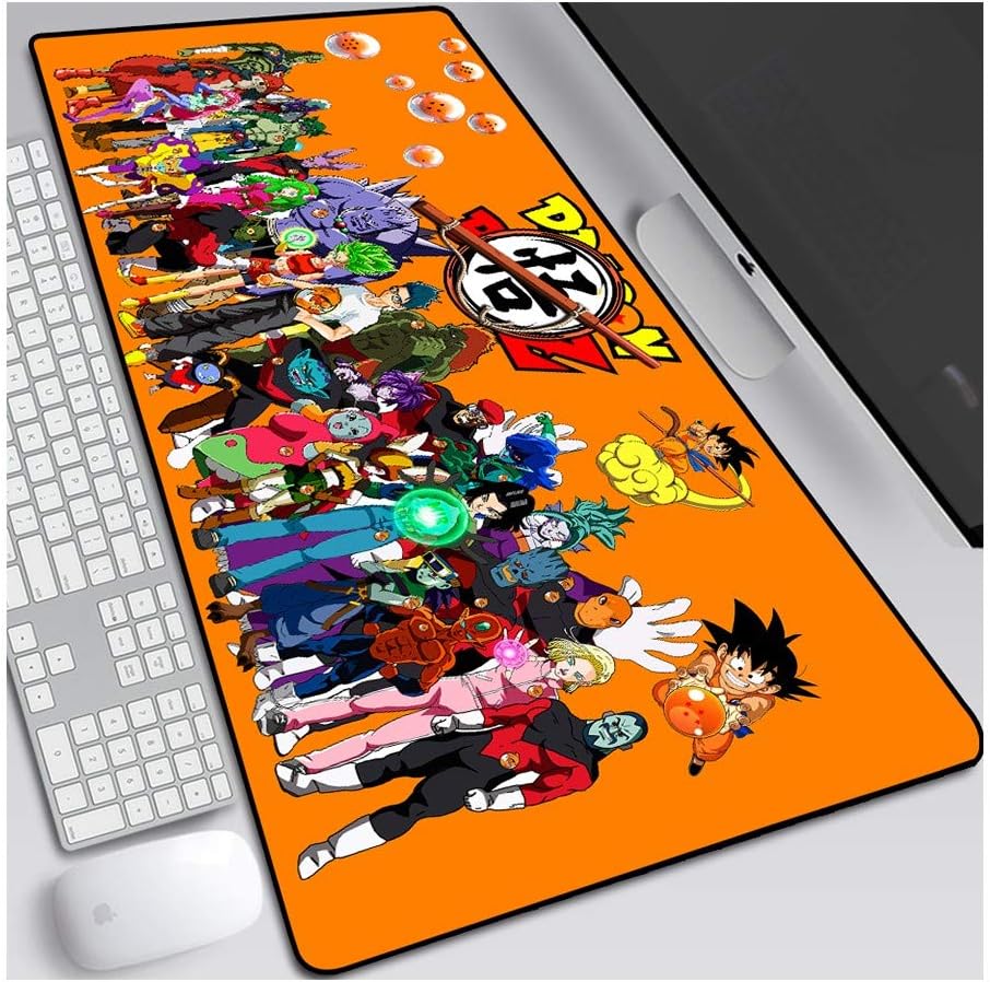 Mouse Mat Dragon Ball Game Office Mouse Pad, Non-Slip Rubber Bottom Pad For Pc, Pc,V
