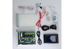 SUIMENNO Business Cube Ice Maker Control Board, Industrial Ice Machine Controller Kit, Compatible with Vevor/Coolski/Restisland/Cotlin/Holymuss Split Ice Machines, with 8 Parts in Total