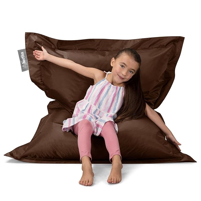 Big Bertha Original Indoor & Outdoor Junior Bean Bag Brown Beanbag Amazon.co.uk Kitchen & Home