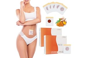 IODUE Belly Patch 60Pcs, Natural Belly Sticker for Women and Girls, Waterproof Stickers for Women, Abdomen Belly Pads Navel Sticker, Sweatproof Patches, Breathable Herbal (2 Box)