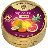Cavendish &amp; Harvey Tropical Fruit Drops 7 oz. Tin (1 tin) by Cavendish