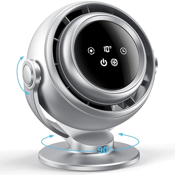 AGEYOU DESK FAN FOR OFFICE, 90°OSCILLATING FAN WITH...