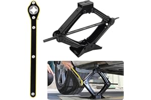 Scissor Jack for Car, Portable Tire Changing Kit with Maximum Load 1T, Ratchet Wrench, Professional Accessories for MPV SUV