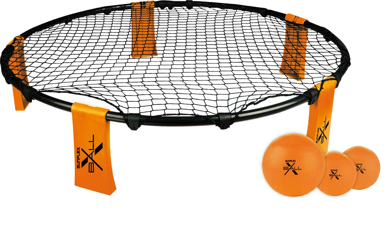 Sunflex X-Ball 360° Game Set of 3 Balls, Carry Bag and Air Pump Similar to Volleyball