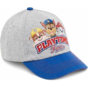 Nickelodeon Boys Baseball Cap, Paw Patrol Marshall Adjustable Toddler Hat, Ages 2-4 Or Boy Hats for Kids Ages 4-7