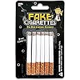 Fake Cigarettes (Pack of 6) - Realistic Movie, Stage & Costume Theatre Props - Harmless Fake Cigs for Dress Up, Halloween, Gangster or White Trash Party - Artificial No Puff Cig for Cigarette Holder