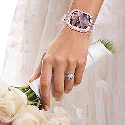 WINGLE 2-in-1 Waterproof Bling Case for Apple Watch