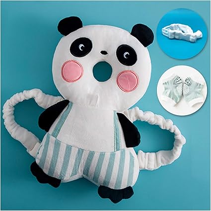 Amazon 赤ちゃん頭ガード 内蔵bibi器 ベビーヘッドガード 頭ごっつん防止 転倒防止クッション パンダ 室内用ヘルメット ベビー マタニティ 通販