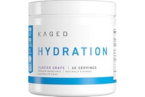 Kaged Daily Hydration | 5 Key Electrolytes | Sugar Free | Coconut Water | 60 Servings