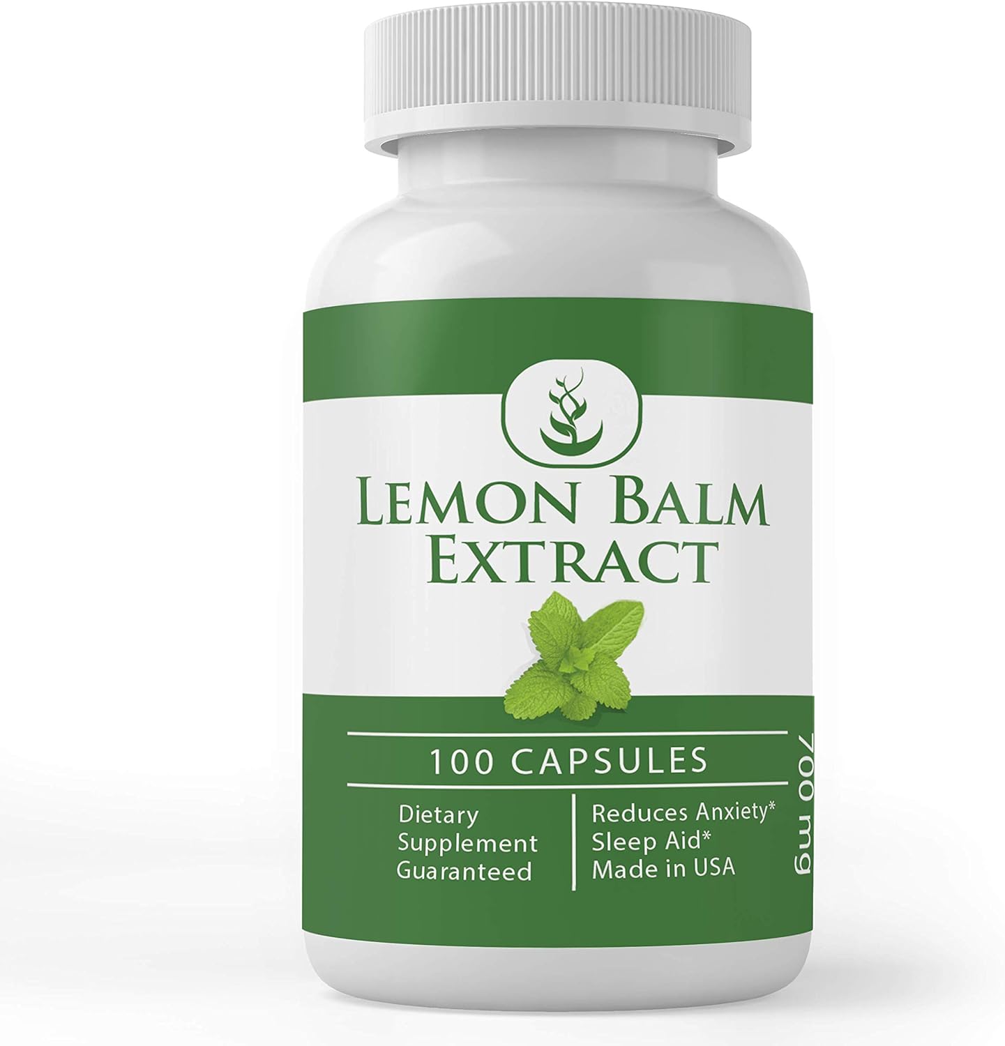 Lemon Balm Extract (100 Capsules) Pure & Potent, NonGMO