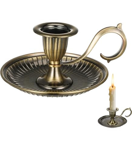 Amazon.com: DECHOUS Taper Candle Holder Vintage: Antique Brass