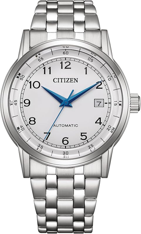 TSUYOSA Herrenuhr Edelstahl, Weiß, 40 mm, NJ0210-56A