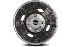 Pacific Dualies 31-1608 Polished 16 Inch 8 Lug Stainless Steel Wheel Simulator Kit for 1999-2002 Ford F350 Truck