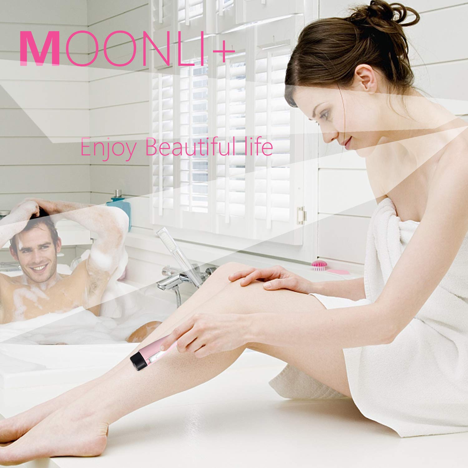 Facial Hair Removers for Women Face, Hair Shaver for Ladies Bikini Area Painless Electric Removal Epilator Razor Groomer Trimmer Mini Waterproof for Body, Leg, Upper Lip, Chin, Cheek, Armpit