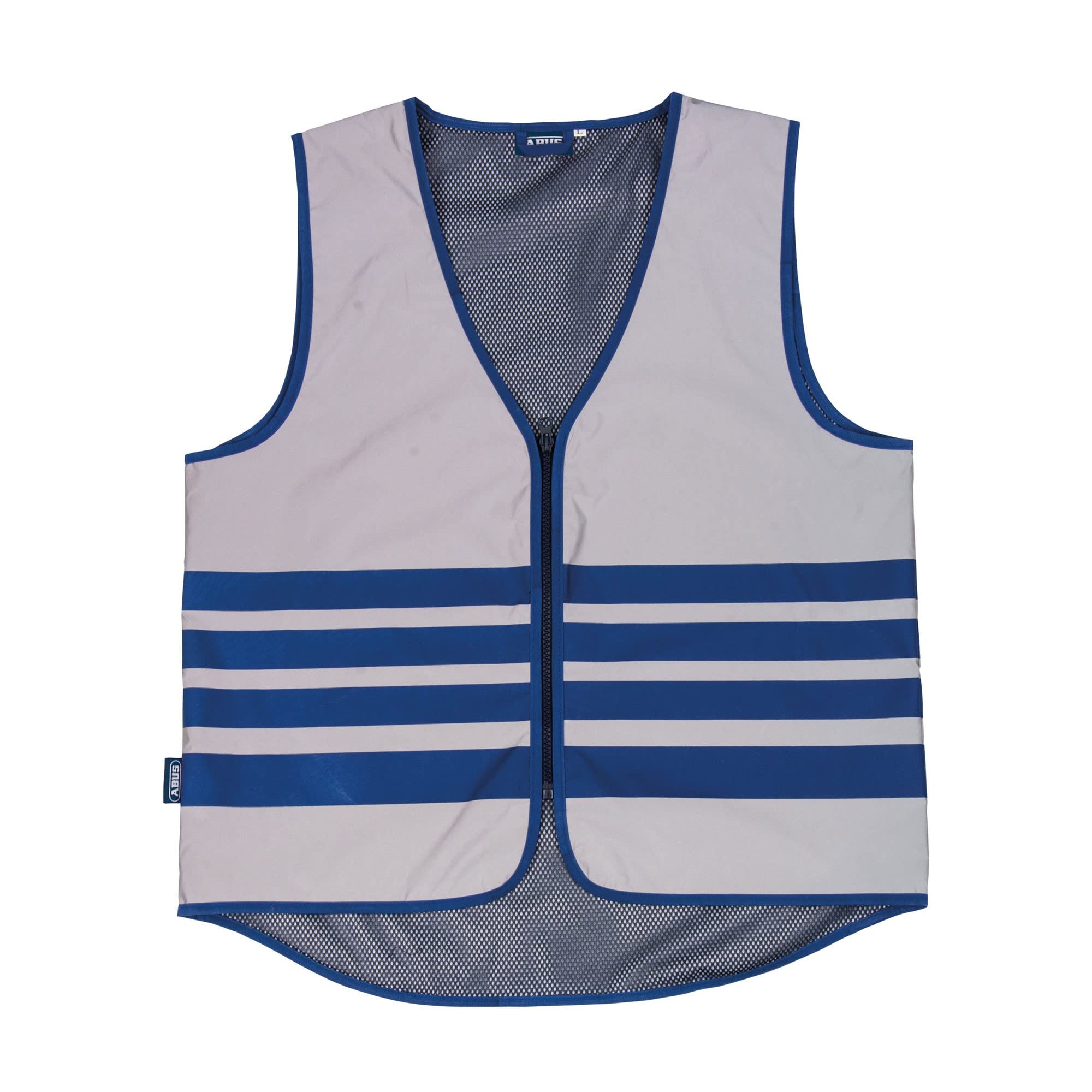 ABUS high visibility waistcoat Lumino Urban Vest - fully reflective safety waistcoat for better visibility at night - for adults - with zip