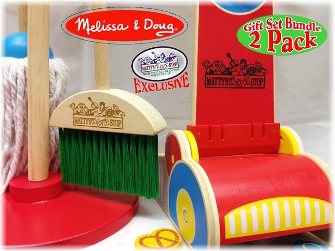 melissa and doug wooden cleaning set