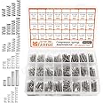 Dianrui 392PCS Compression Springs Assortment Kit 24 Different Sizes Spring Stainless Steel Mechanical Small Springs for DIY Repair Project