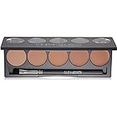 Cinema Secrets Ultimate Foundation 5-in1 Palette - Buildable Coverage, Long-Wear Matte Finish, Paraben-Free, Color Correct, Contour & Highlight with Buildable Full Coverage