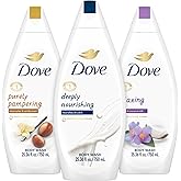Dove Body Wash Variety 3-Pack – Pampering, Relaxing & Deeply Nourishing for Softer, Smoother Skin, 25.3 Oz Ea