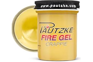 PAUTZKE BAIT Pautzke Fire Gel Bait Scent Trout Fishing Attractant, Long-Lasting Fish Scent Gel, Freshwater Saltwater Compatible, Strong Scent Trail for Bass Crappie Catfish, Easy Apply Lure Enhancer, 1.75 Ounce