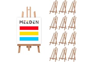 MEEDEN 20" Tall Tabletop Easel - Medium Tabletop Display Wood Easel, for Kids Artist Adults Kids Classroom/Parties Painting D