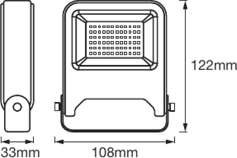 LED Fluter, Leuchte für Außenanwendungen, Warmweiß, 125,0 mm x 101,0 mm x 29,0 mm, ENDURA FLOOD