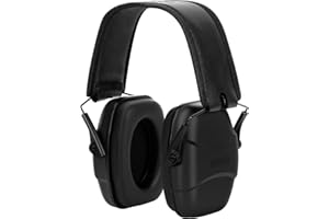 GUCHO 34 dB NRR Noise Reduction Safety Shooting Ear Muffs,Hearing Protection Ear Muffs,Shooting Range Ear Protection for Hunting Mowing