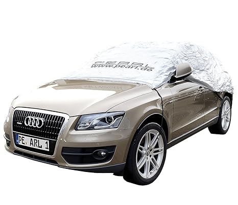 PEARL Autoabdeckung: Premium Auto-Halbgarage für SUV & Kastenwagen, 435 x 142 x 62 cm (Auto Halbgarage Sonnenschutz)