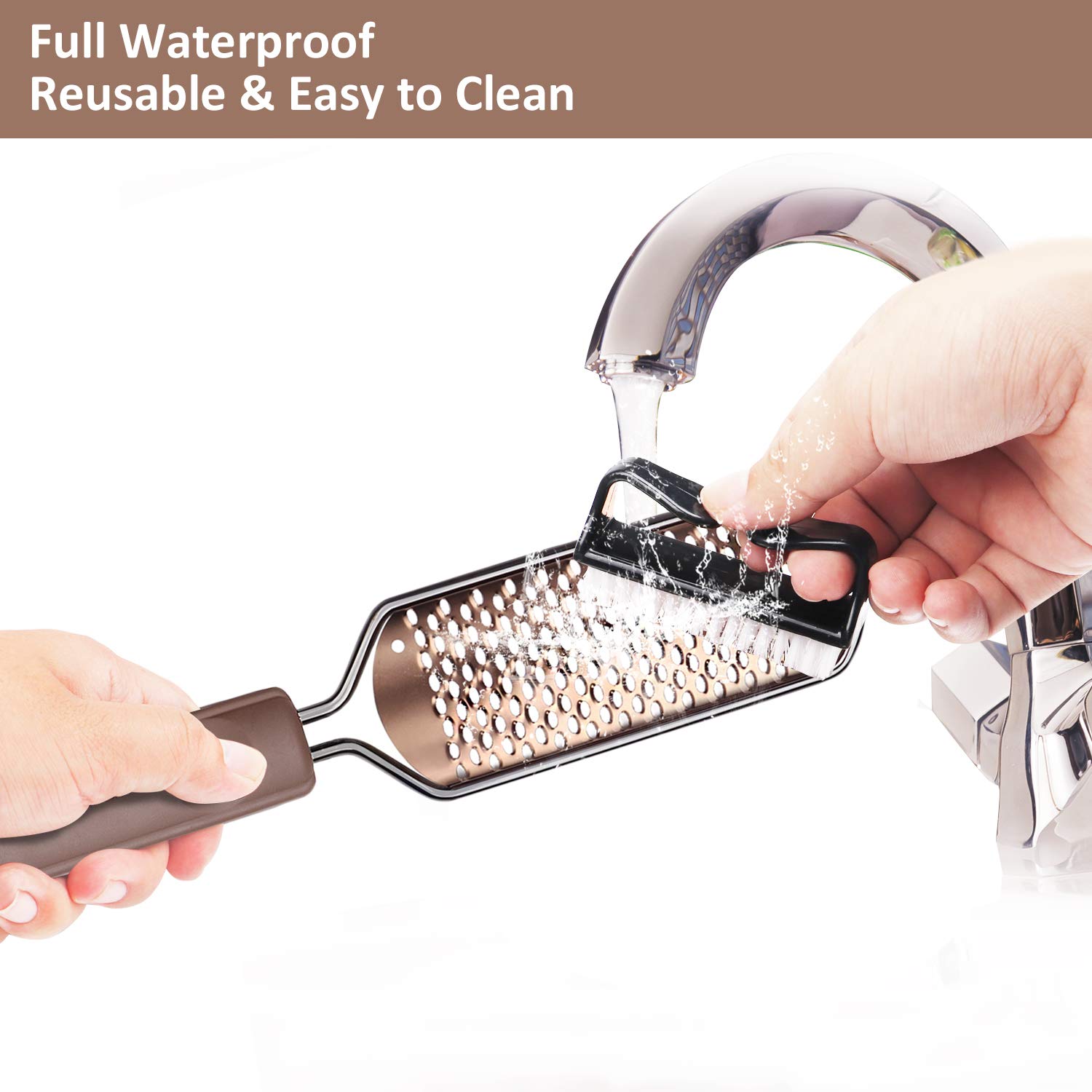 Pedicure Foot File Callus Remover - BTArtbox Large Foot Rasp Colossal Foot Scrubber Professional Stainless Steel Callus File for Wet and Dry Feet : Beauty