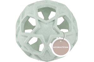 HEVEA Upcycled Star Ball Made from 100% Upcycled Natural Rubber Plant Based, Plastic-Free, Eco-Friendly, BPA-Free & FDA Approved