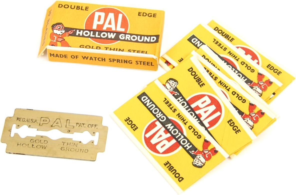 Original U.S. WWII Shaving Safety Razor Blades by PAL- Pack of 10