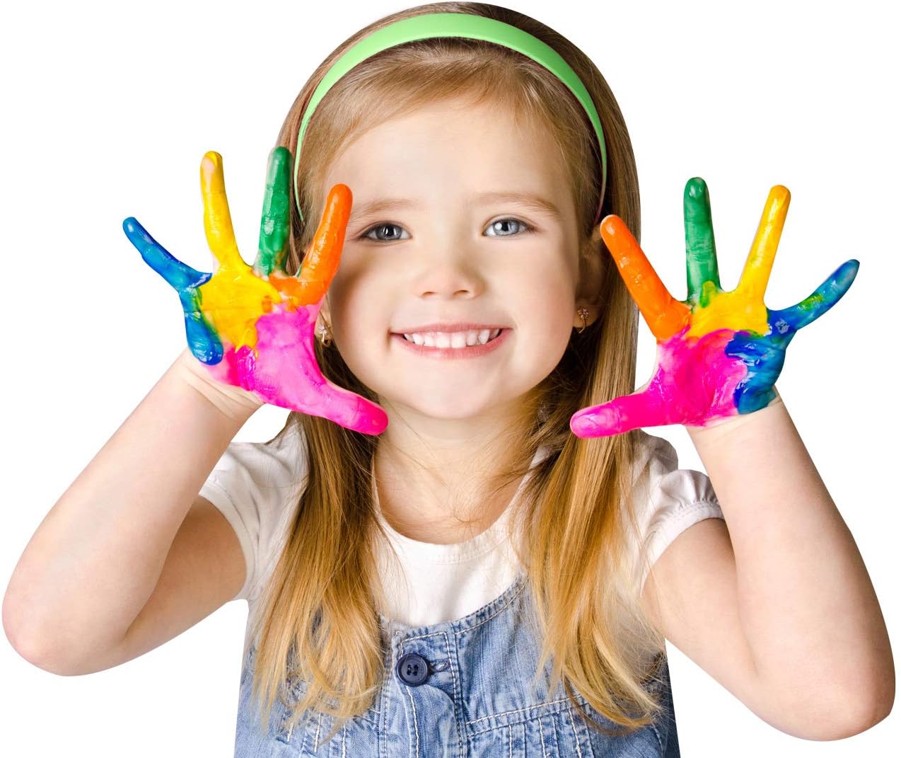 Scribbles Finger Paint & Roller Kit, Kid Safe, Permanent Fabric Paint, Washes Off Skin, 6 Colors: Arts, Crafts & Sewing