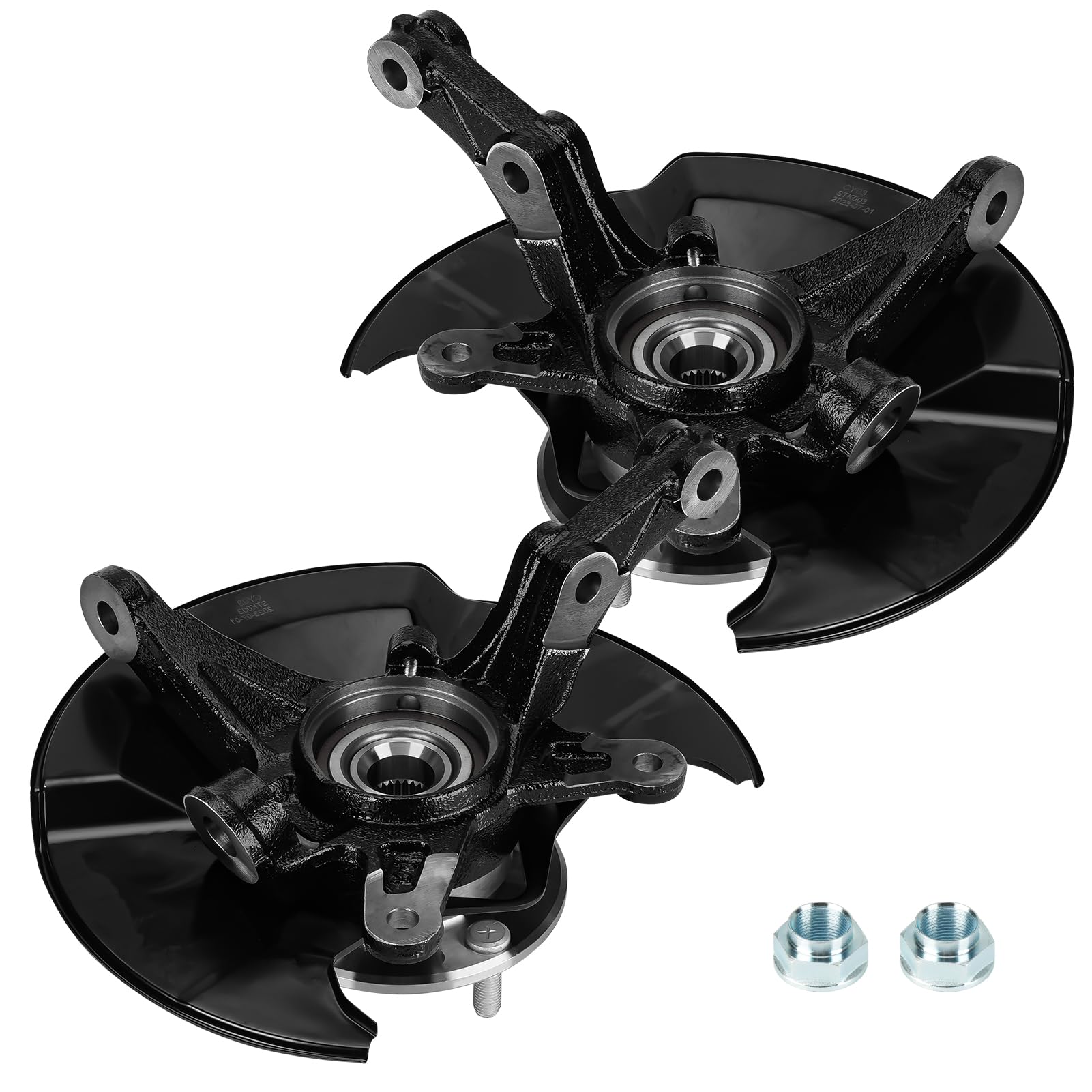 Photo 1 of 2 PCS Front Steering Knuckles Wheel Bearing Hub Assembly Fit for Honda Civic 2006 2007 2008 2009 2010 2011 1.3L 1.8L, (Without Si Model), 698-450 698-451, Left Driver and Right Passenger Side