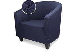Treaful Club Chair Slipcover, Club Sofa Chair Cover Stretch, Tub Chair Slipcover with Elastic Bottom Removable Covers Soft Stretch Slip Cover Washable Furniture Protector for Living Room Office