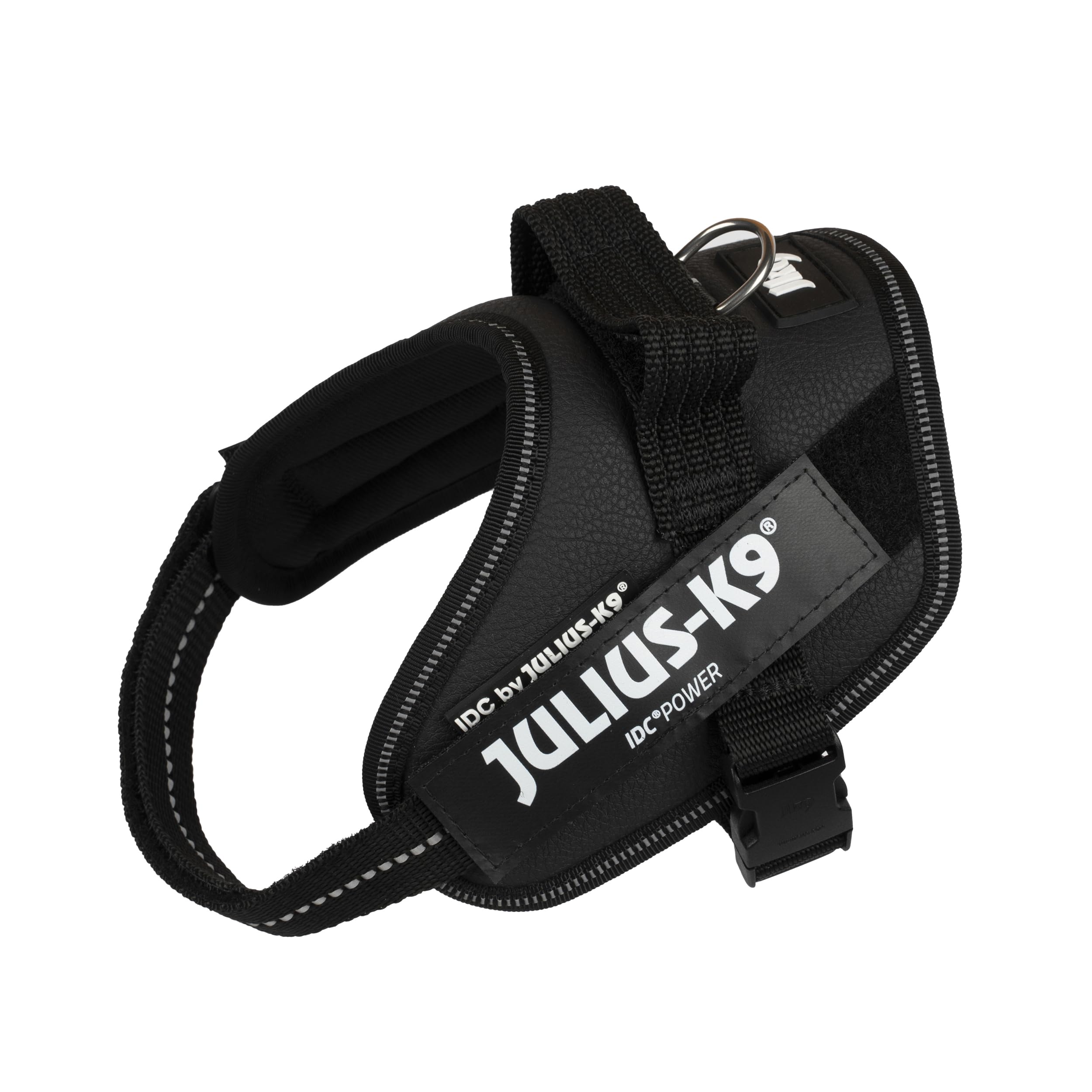 IDC Powerharness, Size: Mini-Mini/XS, Black - Faux Leather