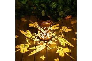 GR8GARDENS Mothers Day Gifts Hummingbird Solar Lanterns Outdoor Waterproof Hanging Solar Lights Metal Decorative LED Lanterns Outside Gifts for Women Mom Decor for Garden,Yard,Patio,Lawn