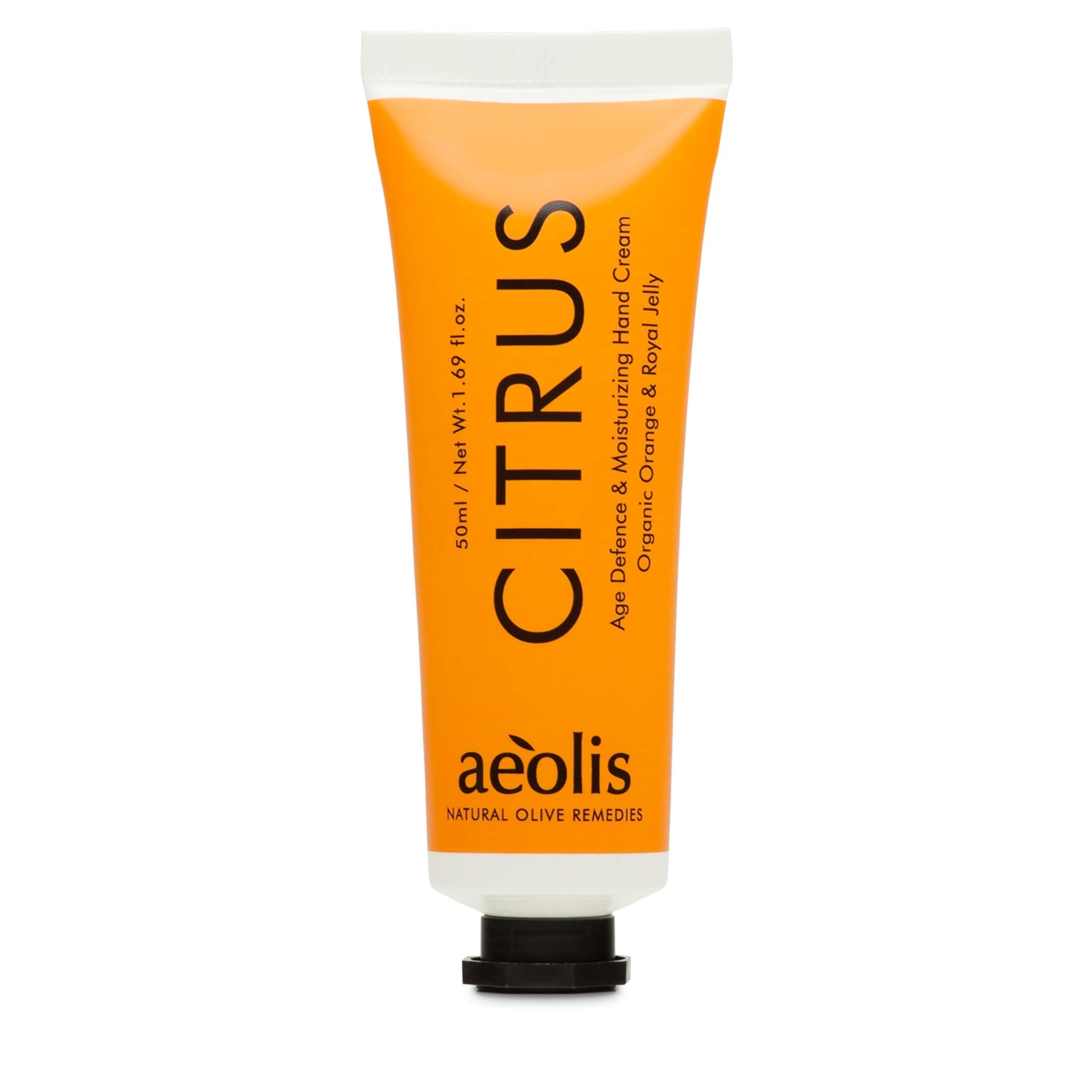 AEOLIS Skincare Citrus Age Defence Hand Balm Organic Orange & Royal Jelly Hand Cream Stimulates Collagen Biosynthesis 100% Natural & Sustainable Without Artificial Additives