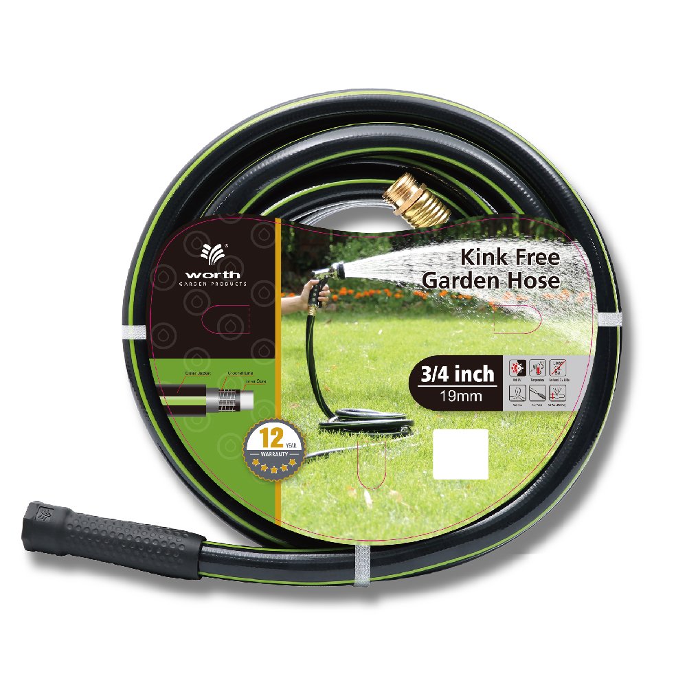 Worth Garden KinkFree 3/4 in. x 50 ft. Hose, 50 Foot Garden Hose