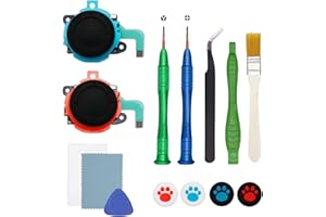 Joystick Replacement Kit Compatible with Nintendo Switch 2 Joycon Controller (2025), Drift Joystick Fixing Repair Tool Contai