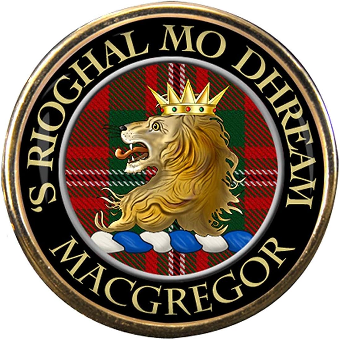 Macgregor Scottish Clan Pin Badge Amazon.co.uk Clothing