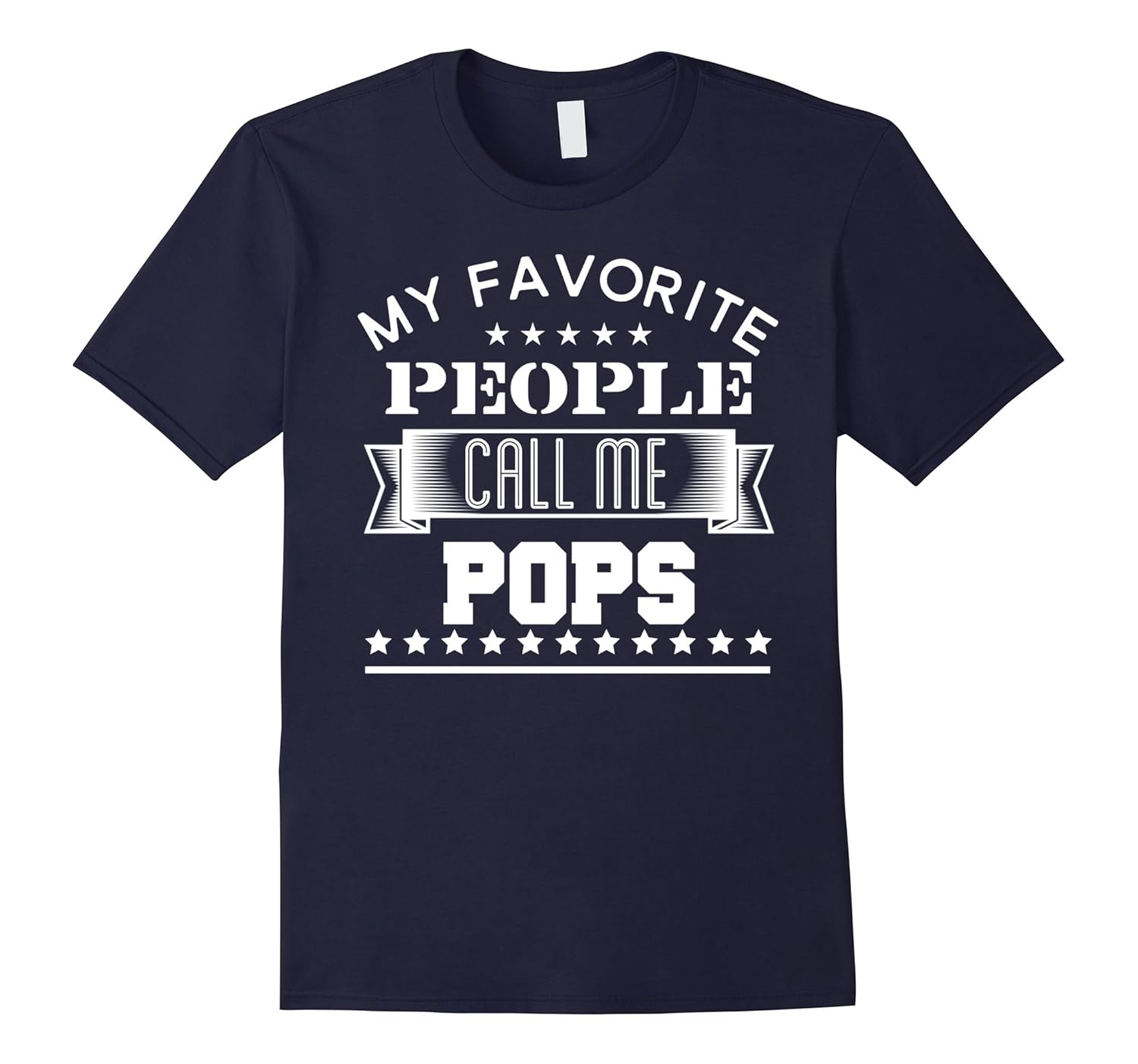 My Favorite People Call Me Pops T-Shirt Grandfather Gift-Rose