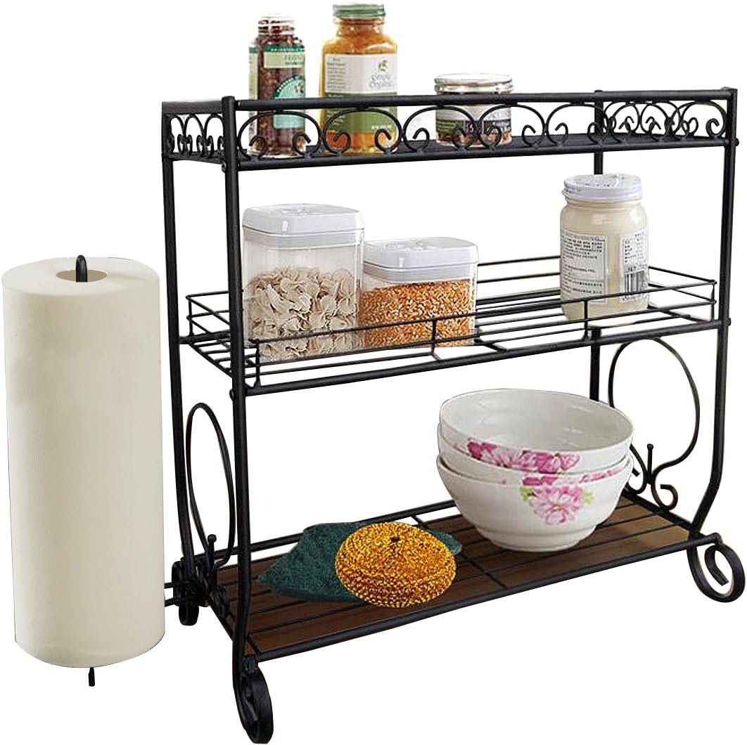 Vanra Gewürzregal für Küche, Gewürzständer und Gläser