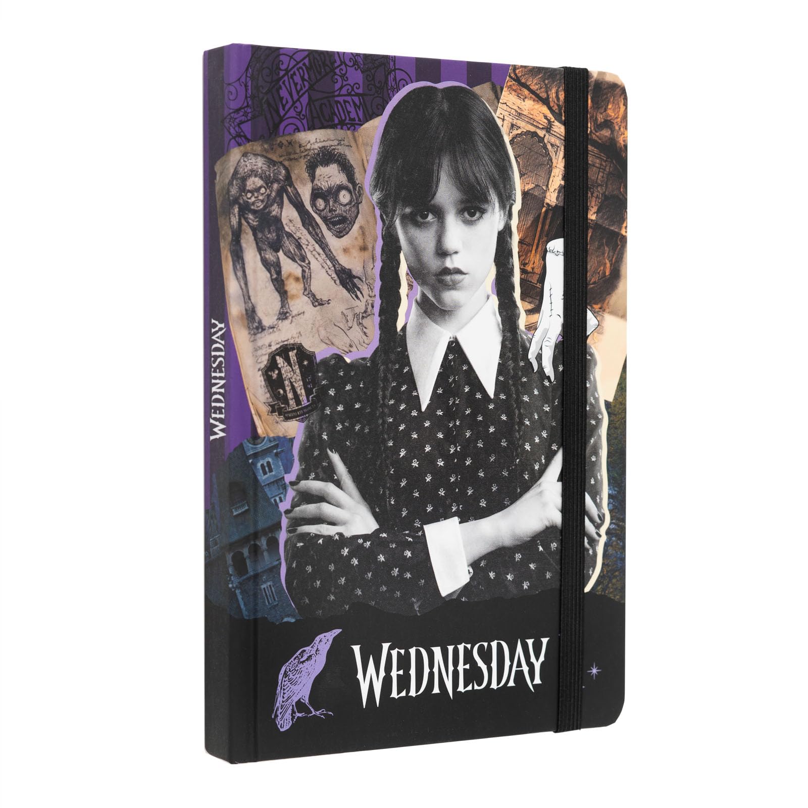Grupo Erik A5 Notebook Hardback - Wednesday Addams Gifts | Bullet Journal Dotted Note Book, Dotted Notebook A5 Sketchbook | Wednesday Gifts Under 15 Pounds — image 1